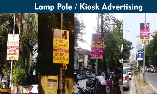 Lamp Pole Kiosk Advertising In Mumbai